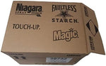 Faultless starch can highlighting odor neutralizing and smooth glide features