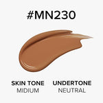 Texture swatch of Beauty of Joseon tinted sunscreen fluid in shade Medium Neutral