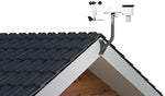 Reversible CEKAY antenna mast showing placement options on a roof eave structure