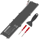 ASUNCELL replacement battery for Dell laptops highlighting the product specification sticker with 11.4V notation.