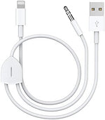 Close up of the Lightning connector and 3.5mm aux jack