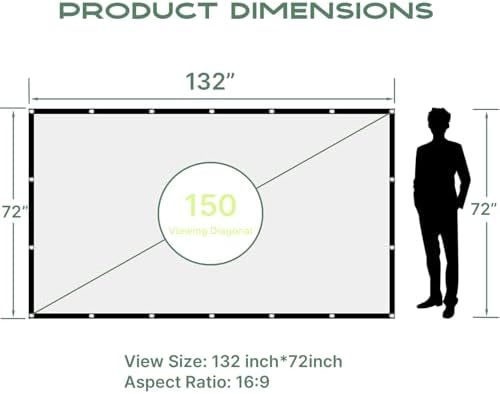 AAJK foldable cinema screen packed tightly inside a compact travel backpack