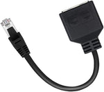 Side profile of Fantia Ethernet splitter cable