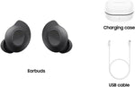 Close up of Samsung Galaxy Buds FE graphite finish