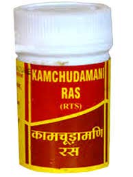 Vyas Kamchudamani Ras front view ayurvedic energizer bottle