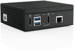 TinyPilot Voyager 3 back interface panel illustrating HDMI input and dual USB ports