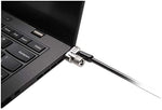 Kensington T-Bar computer lock head close up with anti pick hidden pin technology.