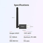 SONOFF Dongle Lite wireless gateway highlighting the high-gain external signal antenna connection