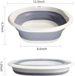 Folded space saving small pet bathtub showing compact storage design
