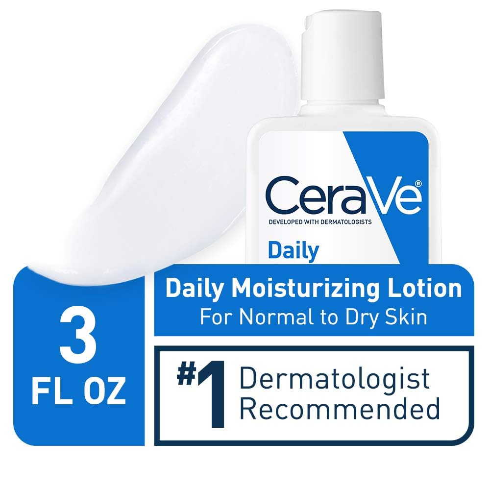 CeraVe Daily Moisturizing Lotion bottle with label on a white background