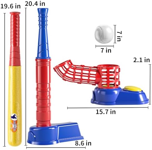Temi kids baseball set with 10 balls and bat