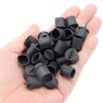 Bulk pack of 30 black BNC port protector covers