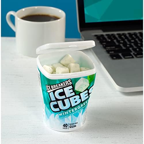 Ice Breakers Ice Cubes Sugar-Free Gum 3.24 oz. - 40 pcs - Wintergreen - Image 7