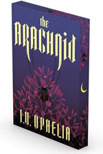 The Arachnid book spine and gothic cover design