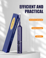 Vandesail fiber cleaner pen next to LC fiber optic cable