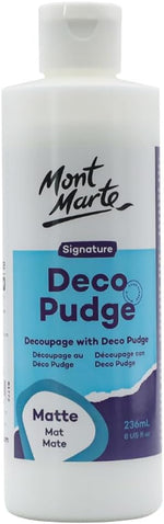 Mont Marte Deco Pudge craft varnish front view bottle