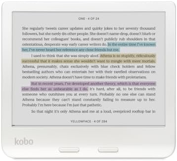 Kobo Libra Colour eReader displaying a colorful graphic novel