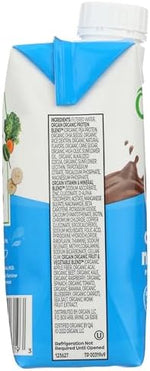 Orgain smooth chocolate flavor vegan wellness drink texture close up
