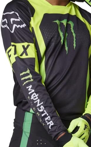 Fox Racing dirt bike riding shirt highlighting the moisture wicking fabric texture