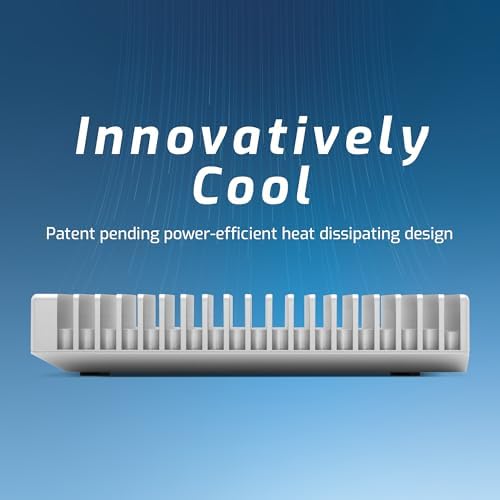 OWC high performance fanless solid state drive enclosure angle view