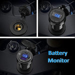 Qidoe dual port motorcycle fast charger showing type c power delivery socket