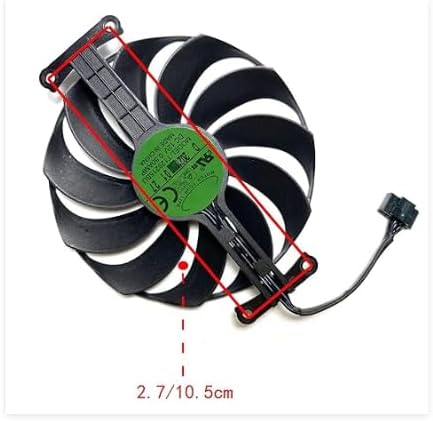 BestParts ninety five millimeter quiet cooling fan side profile showing the twelve millimeter slim thickness design