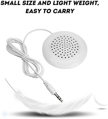 Side view of the slim Zerone portable pillow speaker displaying its thin profile for comfortable under bedding placement.