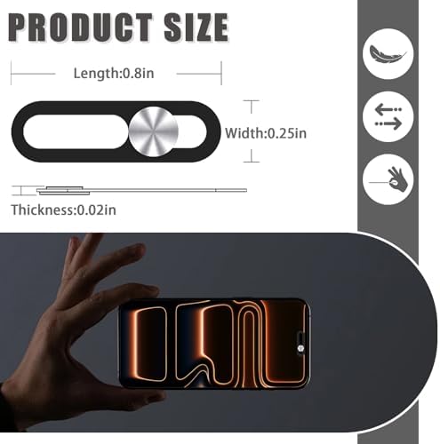 Sleek silver security camera accessory for mobile phone security