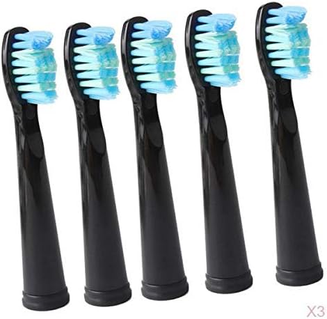Pistro replacement toothbrush heads 15 pack front view for sonic cleaning