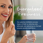 Wileys Finest Peak EPA ninety softgels bottle showing sustainability certification seals