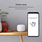 Google Nest mesh internet system packaging box showing three pack contents
