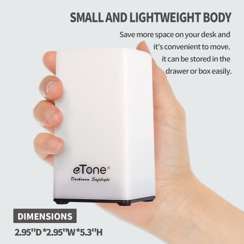 eTone portable safe light with included micro USB cable attachment
