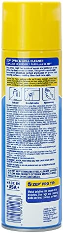 Zep heavy duty aerosol spray can dissolving grease on stainless steel grill grates