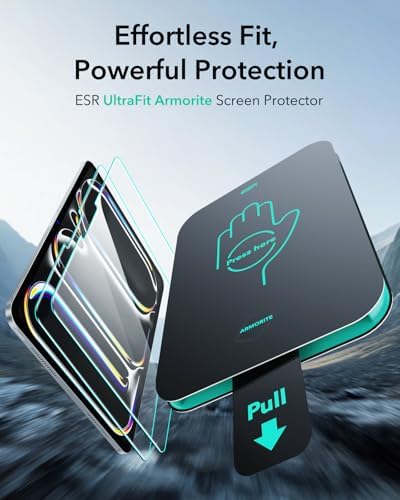 Close up of 9H hardness tempered glass for iPad Pro 13 inch