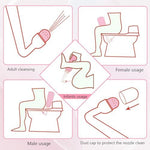 Soft squeeze BPA-free material bottle for gentle postpartum hygiene.