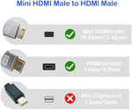Flexible coiled space saving HDMI cable connecting camera to television monitor