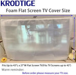 White poly-laminated foam TV cover for moving