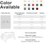 Likajon 54 by 108 inch rectangular party table cover