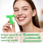 Durable medical-grade silicone tray seaters showing the non-slip grip pattern for safe orthodontic use.