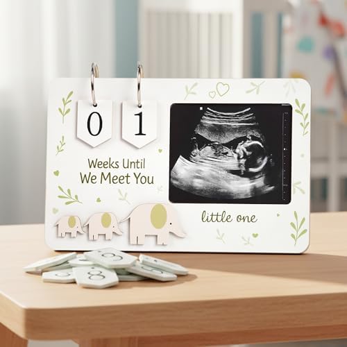 SweetnPetiteDesignCo pregnancy announcement sonography photo holder