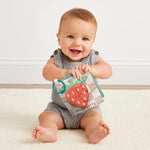 Itzy Ritzy plush Sherpa bunny security blanket with textured satin ribbons