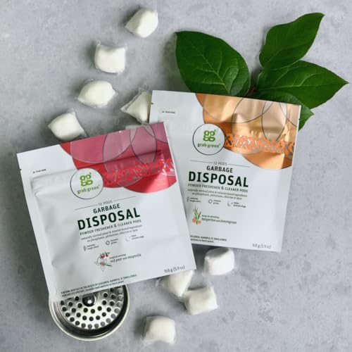 Grab Green eco-friendly garbage disposal freshener pods natural ingredients