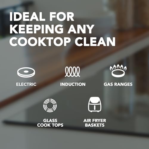 Using Weiman cleaner spray on a glass stovetop with microfiber towel