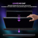 Close up of Peslv Anti Blue Light Privacy Screen Material