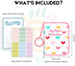 Niselity infant picture book with four by six inch photo slots and rounded safe edges