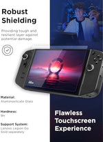 Premium gaming console screen shield showing high transparency and crystal-clear visual clarity.