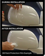 3M automotive paint protection film 12 by 120 inches roll demonstrating the clear self healing material.