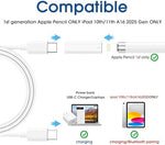 TechMatte Lightning to USB-C connector with included cable tether attachment.