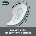 Depend 174 count bulk pack of three individual boxes of male shields.