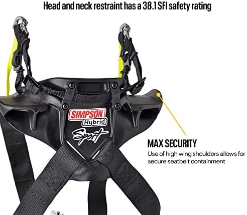 Speedway Motors Simpson Hybrid Sport profile emphasizing the sliding tether attachment points